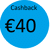 cashback €40